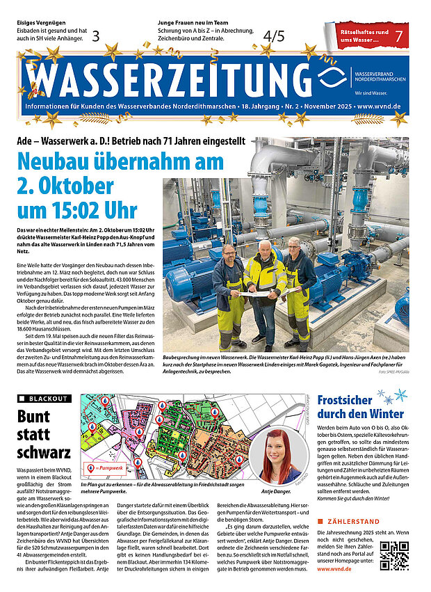 Die Wasserzeitung aus Dezember 2025 als PDF öffnen